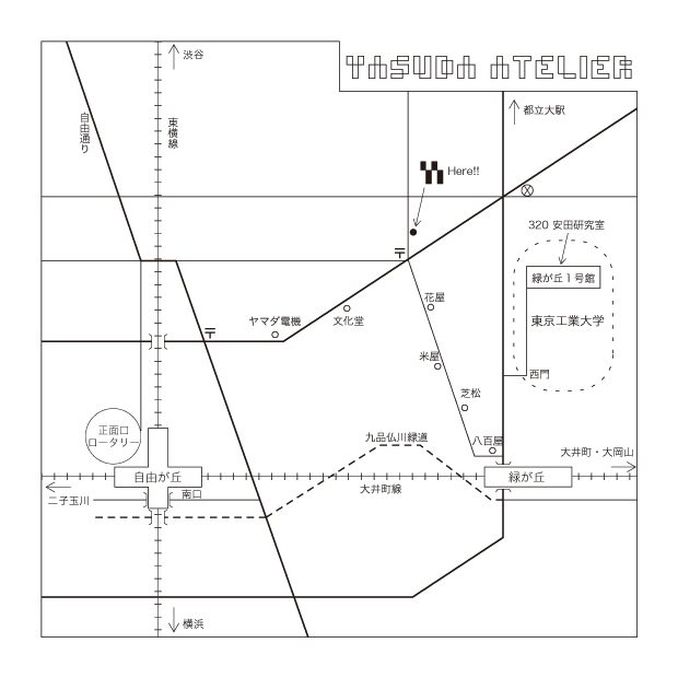 有限会社 安田アトリエ 地図　YASUDA ATELIER MAP